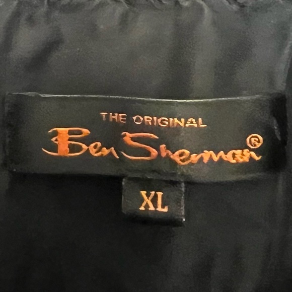 Ben Sherman Mens Brushed Plaid Shirt Sz XL plaid Flannel grey pearl snap flaws - Picture 7 of 9